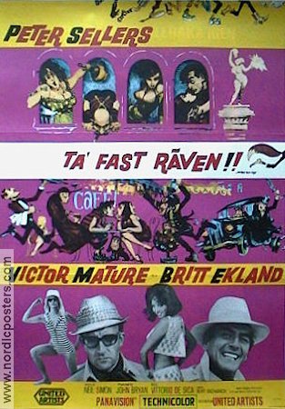 Ta fast räven 1966 poster Peter Sellers Britt Ekland