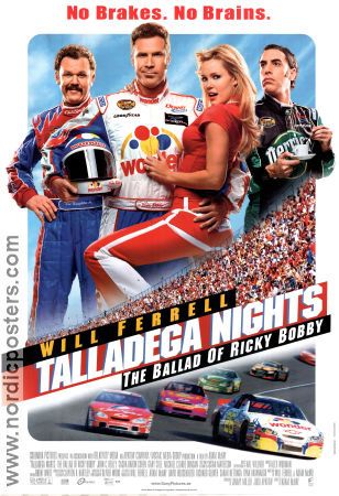 Talladega Nights 2006 poster Will Ferrell John C Reilly Sacha Baron Cohen Adam McKay Bilar och racing Sport