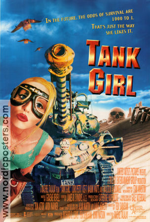 Tank Girl 1995 poster Lori Petty Ice-T Naomi Watts Rachel Talalay Från serier