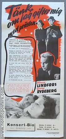 Tänk om jag gifter mig med prästen 1941 poster Viveca Lindfors Georg Rydeberg