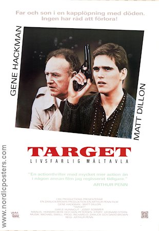 Target 1985 poster Gene Hackman Matt Dillon Brad Williams Brad Williams Arthur Penn