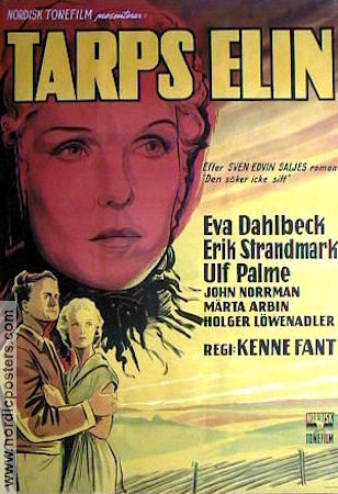 Tarps Elin 1956 poster Eva Dahlbeck Erik Strandmark Ulf Palme Kenne Fant Text: Sven Edvin Salje