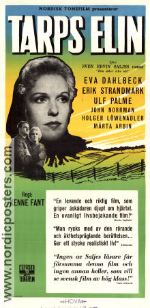 Tarps Elin 1956 poster Eva Dahlbeck Erik Strandmark Ulf Palme Kenne Fant Text: Sven Edvin Salje