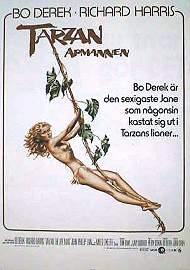 Tarzan apmannen 1981 poster Bo Derek Richard Harris Miles O´Keeffe John Derek