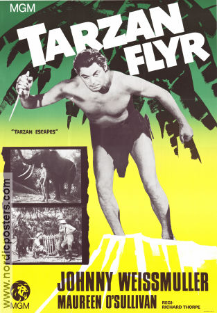 Tarzan flyr 1936 poster Johnny Weissmuller Maureen O´Sullivan John Buckler Richard Thorpe Hitta mer: Tarzan