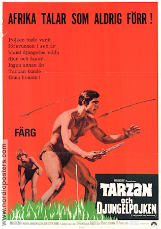 Tarzan och djungelpojken 1968 poster Mike Henry Hitta mer: Tarzan Barn Äventyr matinée