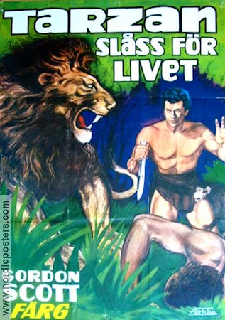 Tarzan slåss för livet 1959 poster Gordon Scott Hitta mer: Tarzan