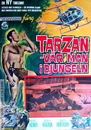 Tarzan vår man i djungeln 1966 poster Mike Henry David Opatoshu Manuel Padilla Jr Robert Day Hitta mer: Tarzan Agenter