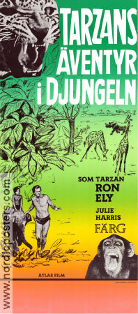 Tarzans äventyr i djungeln 1968 poster Ron Ely Julie Harris Guy Edwards Alex Nicol Hitta mer: Tarzan