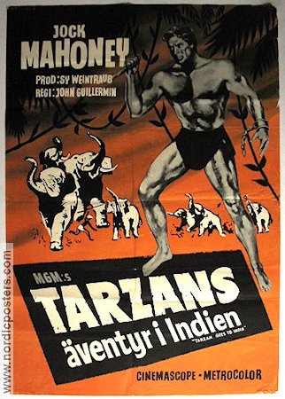 Tarzans äventyr i Indien 1962 poster Jock Mahoney Leo Gordon Mark Dana John Guillermin Hitta mer: Tarzan Asien