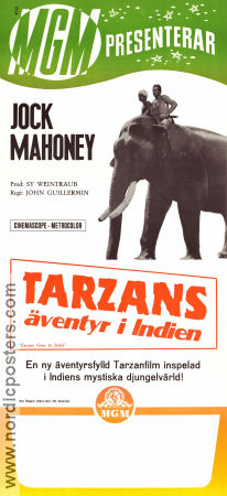 Tarzans äventyr i Indien 1962 poster Jock Mahoney Leo Gordon Mark Dana John Guillermin Hitta mer: Tarzan Asien