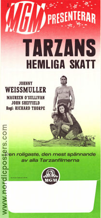 Tarzans hemliga skatt 1941 poster Johnny Weissmuller Maureen O´Sullivan Hitta mer: Tarzan