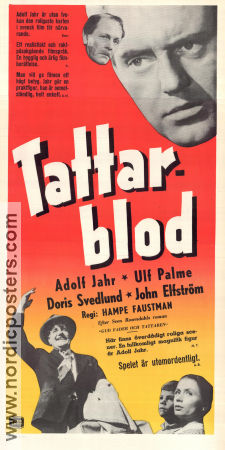 Tattarblod 1954 poster Ulf Palme Adolf Jahr Doris Svedlund Jan Malmsjö John Elfström Hampe Faustman