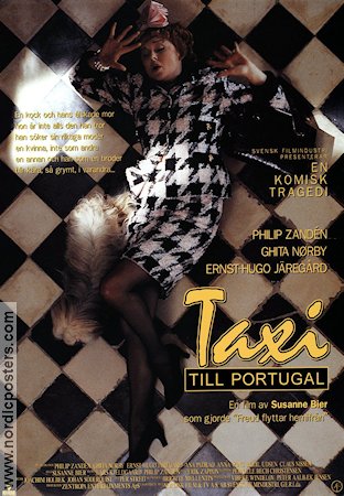 Taxi till Portugal 1994 poster Philip Zandén Ghita Nörby Ernst-Hugo Järegård