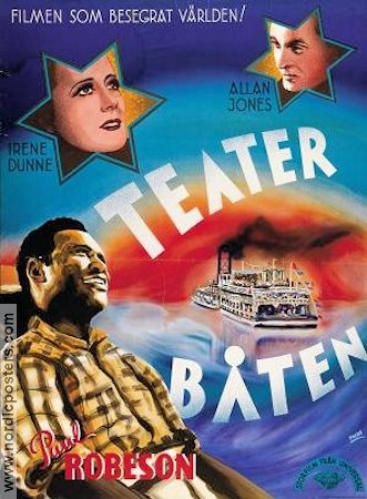 Teaterbåten 1936 poster Irene Dunne Paul Robeson