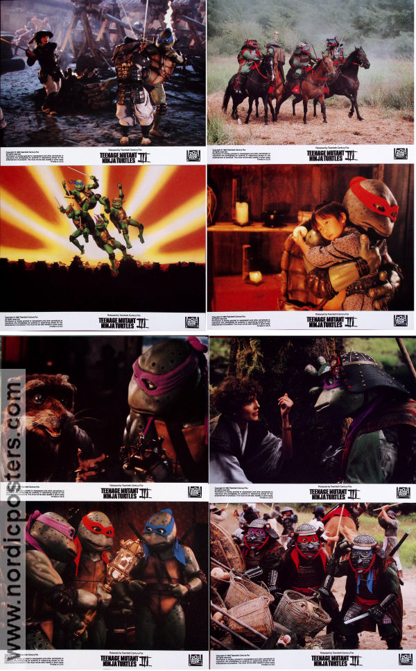 Teenage Mutant Ninja Turtles 3 1993 lobbykort Elias Koteas Paige Turco Stuart Wilson Stuart Gillard Hitta mer: Turtles Kampsport