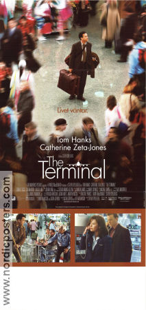 The Terminal 2004 poster Tom Hanks Catherine Zeta-Jones Steven Spielberg Flyg Resor