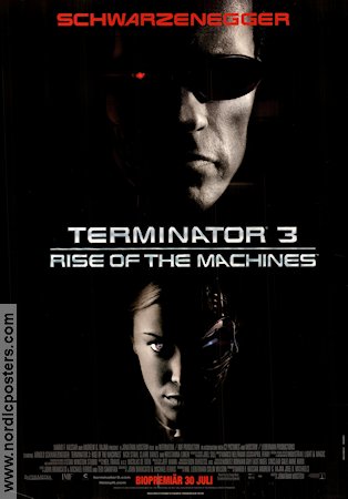 Terminator 3 2003 poster Arnold Schwarzenegger Nick Stahl Kristanna Loken Jonathan Mostow Glasögon