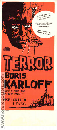 The Terror 1963 poster Boris Karloff Jack Nicholson Sandra Knight Roger Corman