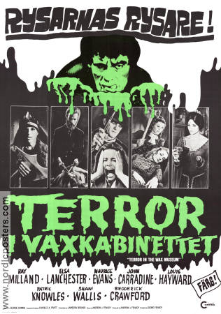 Terror i vaxkabinettet 1975 poster Ray Milland John Carradine