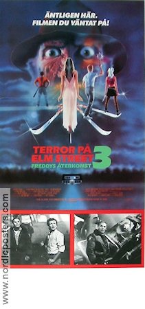 Terror på Elm Street 3 1987 poster Robert Englund Wes Craven Hitta mer: Elm Street