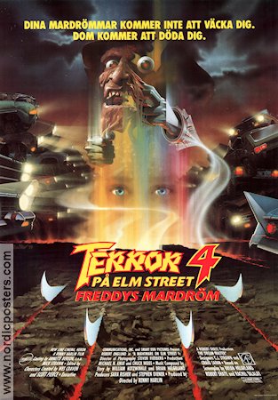 Terror på Elm Street 4 1988 poster Robert Englund Rodney Eastman John Beckman Renny Harlin Hitta mer: Elm Street