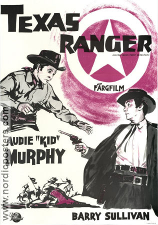 Texas Ranger 1960 poster Audie Murphy Barry Sullivan Harry Keller