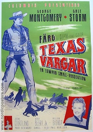 Texas vargar 1952 poster George Montgomery