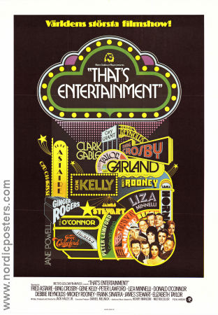 That´s Entertainment! 1974 poster Fred Astaire Gene Kelly Bing Crosby Jack Haley Jr Musikaler