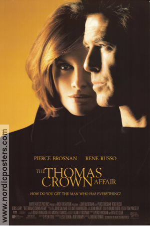 The Thomas Crown Affair 1999 poster Pierce Brosnan Rene Russo Denis Leary John McTiernan