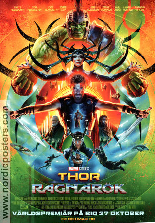 Thor Ragnarök 2017 poster Chris Hemsworth Tom Hiddleston Cate Blanchett Taika Waititi Hitta mer: Marvel Hitta mer: Vikings