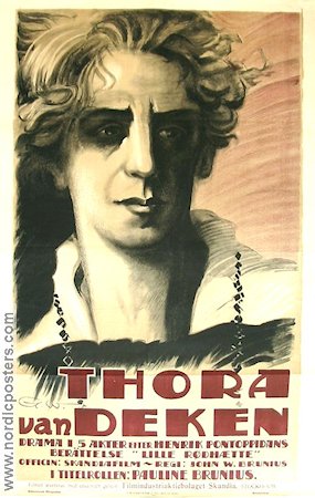 Thora van Deken 1920 poster Pauline Brunius John W Brunius Affischkonstnär: Gunnar Widholm