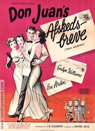 Three Husbands 1950 poster Emlyn Williams