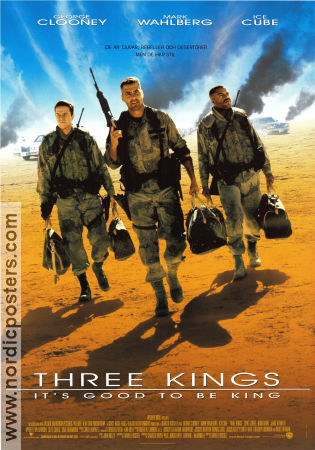 Three Kings 1999 poster George Clooney Mark Wahlberg Ice Cube David O Russell