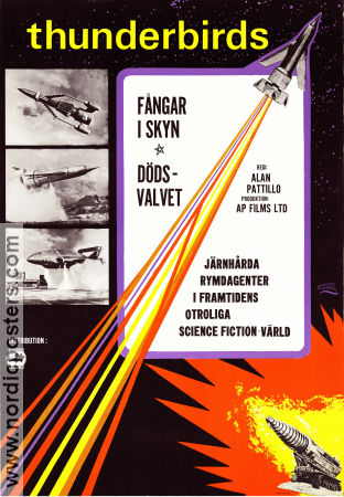 Thunderbirds TV 1965 poster Alan Pattillo Från TV Rymdskepp