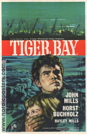 Tiger Bay 1959 poster John Mills Horst Buchholz J Lee Thompson