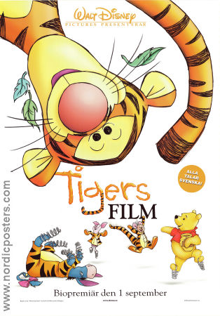 Tigers film 2000 poster Nalle Puh Winnie the Pooh Jun Falkenstein