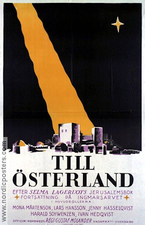 Till österland 1926 poster Mona Mårtensson Lars Hanson Text: Selma Lagerlöf