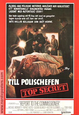 Till polischefen 1975 poster Michael Moriarty Susan Blakely Poliser