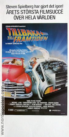 Tillbaka till framtiden 1985 poster Michael J Fox Christopher Lloyd Robert Zemeckis Bilar och racing