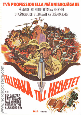 Tillbaka till helvetet 1976 poster Britt Ekland Ben Gazzara Paul Winfield Remi Kramer