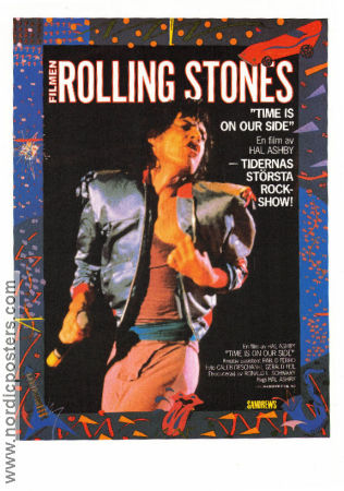 Time is on Our Side 1982 poster Mick Jagger Keith Richards Rolling Stones Hal Ashby Rock och pop Dokumentärer