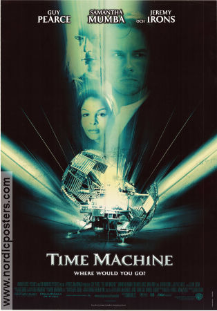 The Time Machine 2002 poster Guy Pearce Yancey Arias Mark Addy Jeremy Irons Simon Wells