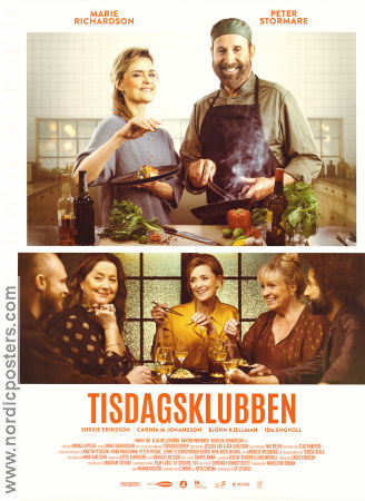 Tisdagsklubben 2022 poster Marie Richardson Peter Stormare Carina M Johansson Annika Appelin Mat och dryck