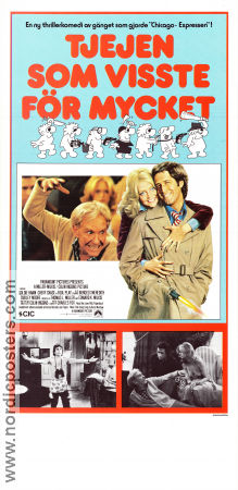 Tjejen som visste för mycket 1978 poster Goldie Hawn Chevy Chase Burgess Meredith Colin Higgins