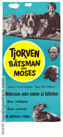 Tjorven Båtsman och Moses 1964 poster Maria Johansson Louise Edlind Torsten Lilliecrona Olle Hellbom Hitta mer: Saltkråkan Text: Astrid Lindgren Hundar Från TV