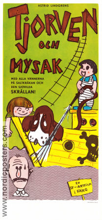 Tjorven och Mysak 1966 poster Maria Johansson Olle Hellbom