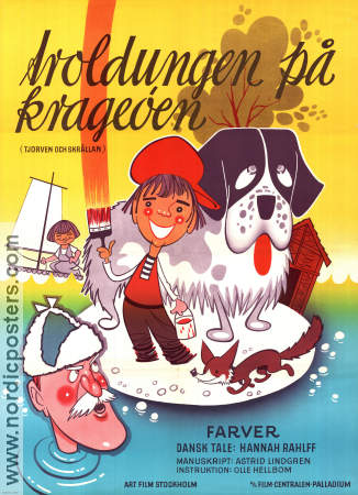 Tjorven och Skrållan 1965 poster Maria Johansson Hitta mer: Saltkråkan Text: Astrid Lindgren