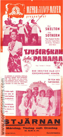 Tjuserskan från Panama 1942 poster Red Skelton Ann Sothern Musikaler