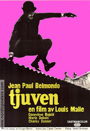 Tjuven 1967 poster Jean-Paul Belmondo Louis Malle